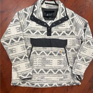 Carhartt Gray and White Patterned Jacket